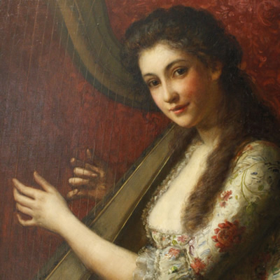 Girl with a Harp